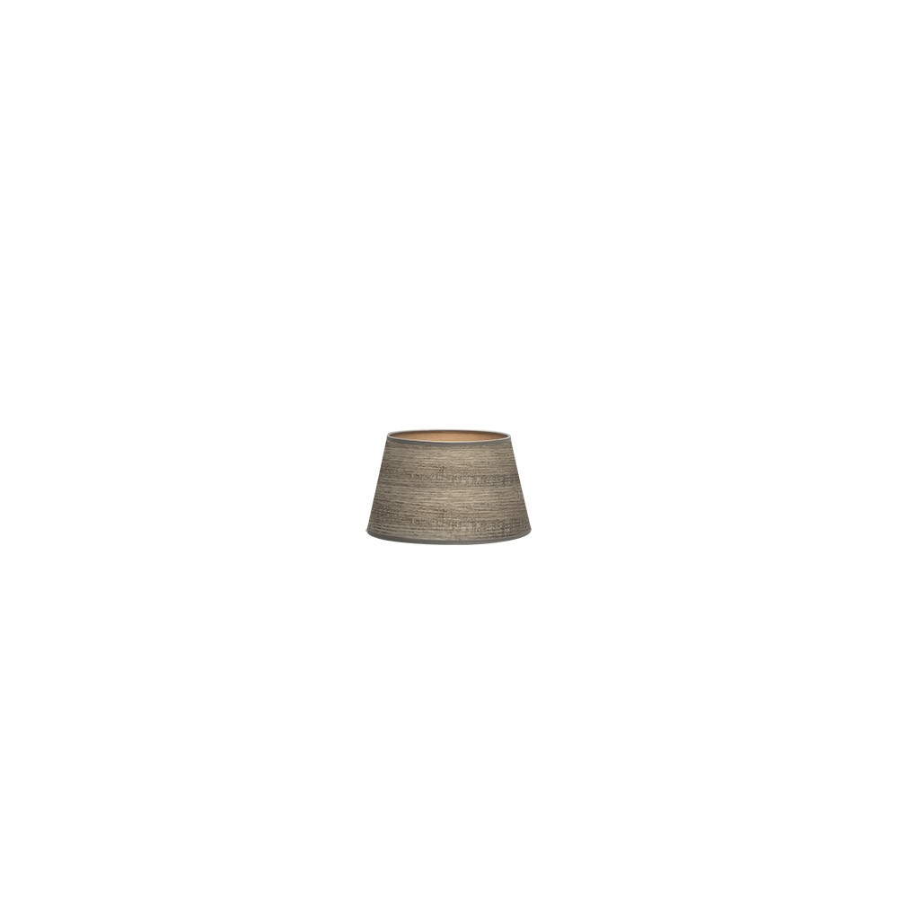 Pantalla Salma Pinza Madera Gris 10dx8dx8h Conica Abierta