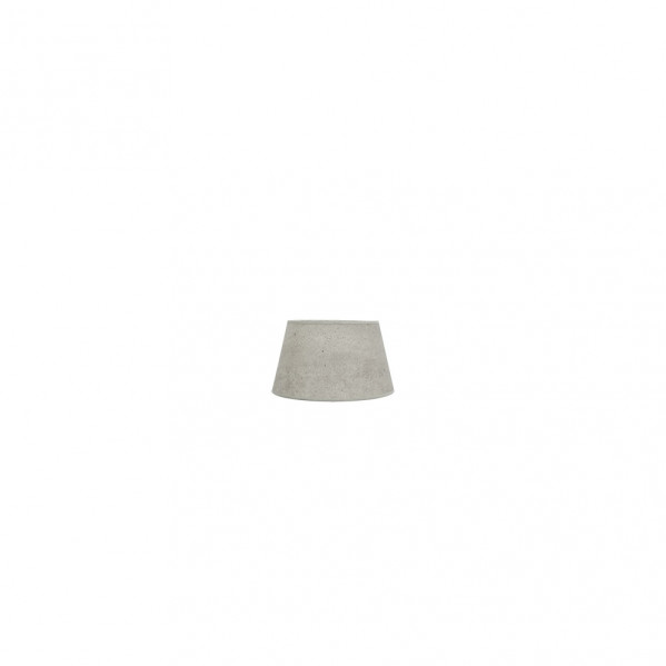 pantalla Salma Pinza Cemento Gris 10dx8dx8h Conica  Abierta
