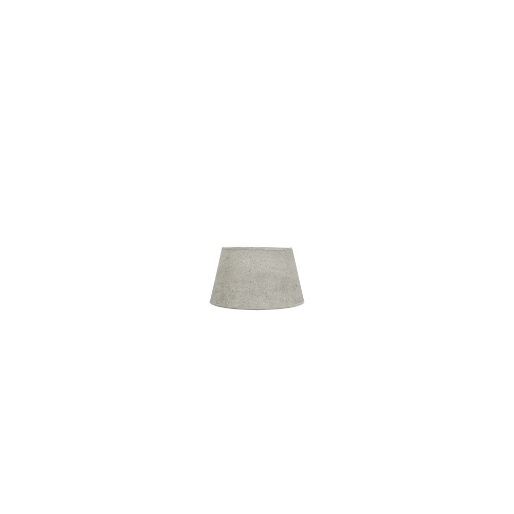 Pantalla Salma Pinza Cemento Gris 10dx8dx8h Conica Abierta