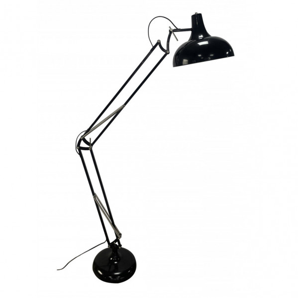 pie Salon Articulable Malik 1xe27 Negro 163x30x80 Cm