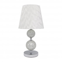 Sobremesa Ubeda 1xe27 Cromo Pantalla Blanca 50x25x25 Cm