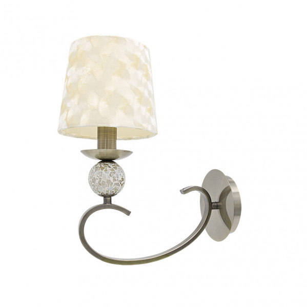 aplique Ubeda 1xe14 Cuero Pantalla Beis 34x15x25 Cm