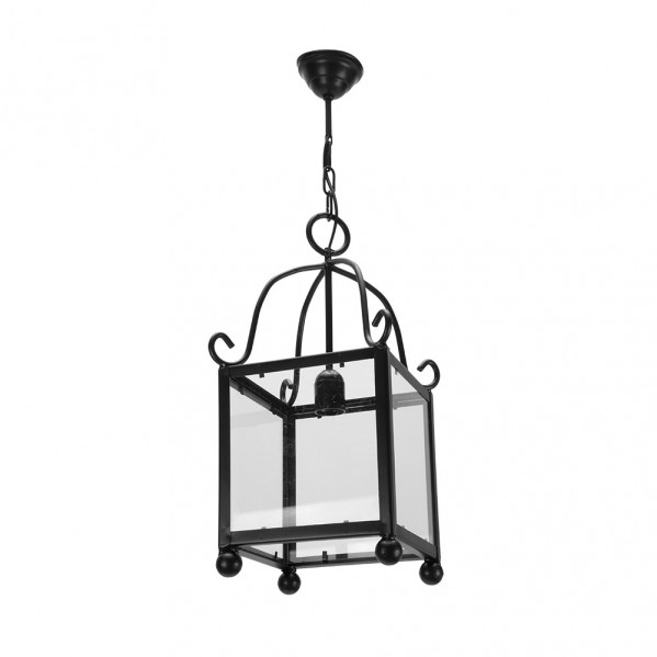 farol Forja Monasterio 1xe27  Negro Regx27x27 Cm