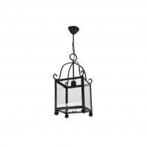 Farol Forja Monasterio 1xe27 Negro Regx20x20 Cm