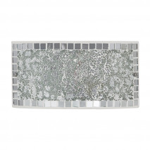 Aplique Rectang. Tenor 1xe27 Cromo Mosaico 17x32,5x6 Cm