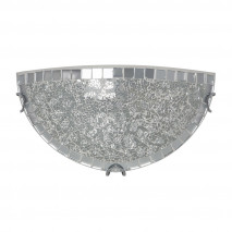 Aplique Tenor 1xe27 Cromo Mosaico 16x30x8,5 Cm