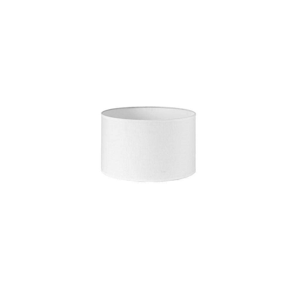 Pantalla Cilindrica Dori E27 Blanca 22Dx22dx15h Cm Tejido Popelin