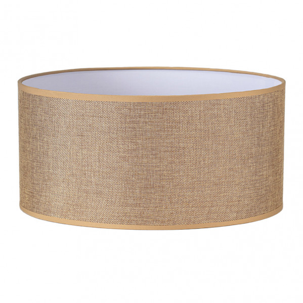 pantalla Cilindrica Jin M10 Marron 60Dx60dx30h  Cm Tejido Saco-yute