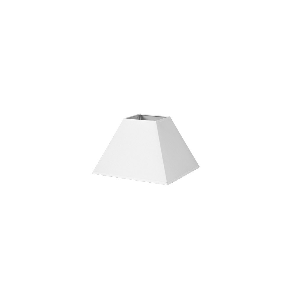 Pantalla Piramide Mezzo E27 Blanco 20dx10dx15h Tejido Popelin