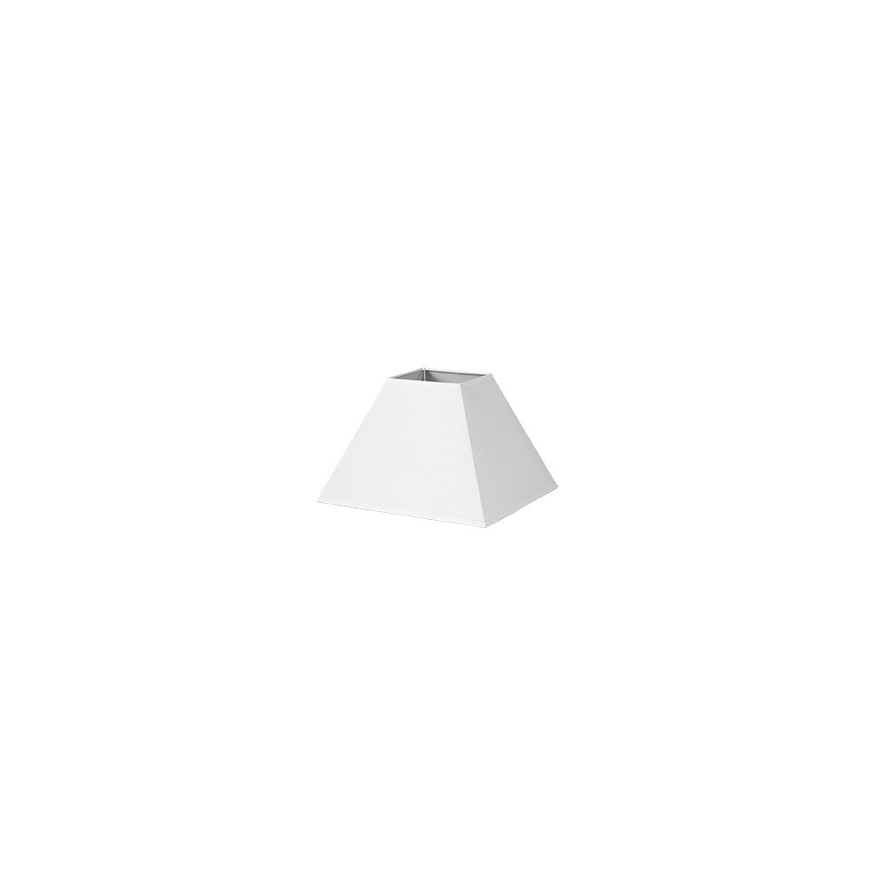 Pantalla Piramide Mezzo E27 Blanco 15dx8dx11h Tejido Popelin