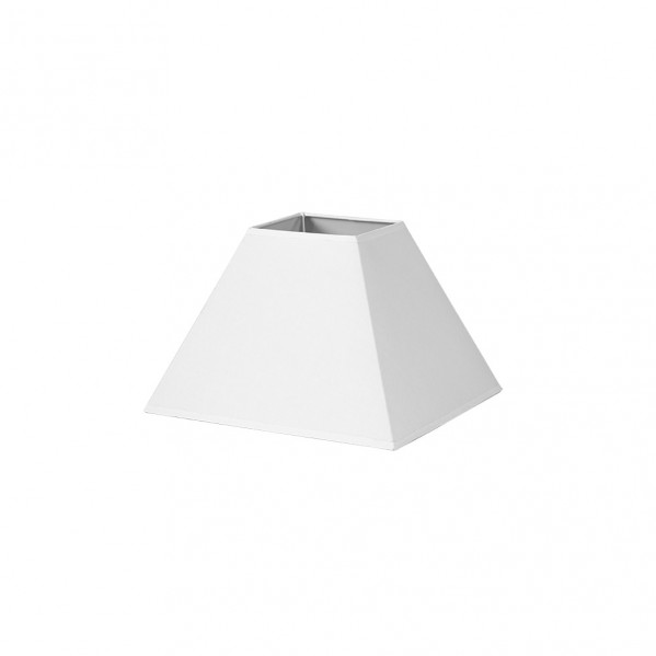 pantalla Piramide Mezzo E27 Blanco 30dx13dx22h   Tejido Popelin