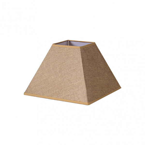 pantalla Piramide Divos E27 Marron 35dx15dx25h   Saco-yute