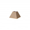 Pantalla Piramide Divos E27 Marron 20x10x15h   Saco-yute