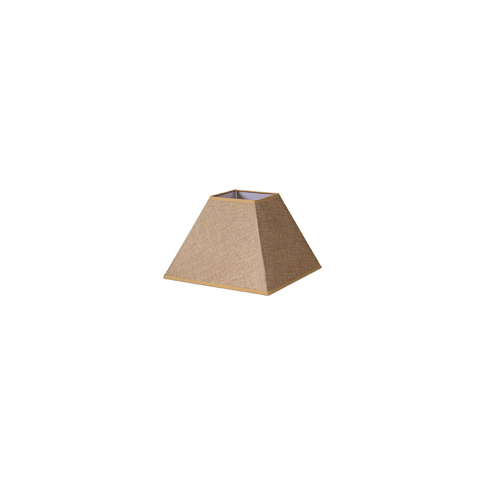 Pantalla Piramide Divos E27 Marron 17dx8dx13h Saco-yute