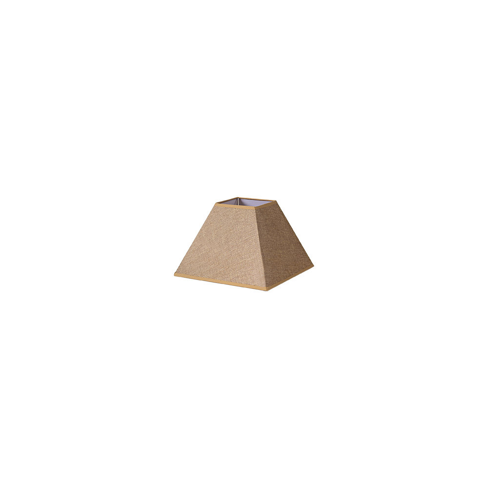 Pantalla Piramide Divos E27 Marron 15dx8dx11h Saco-yute