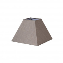 Pantalla Piramide Tenorio E27 Lino Gris 35dx15dx25h