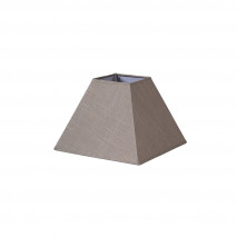 Pantalla Piramide Tenorio E27 Lino Gris 30dx13dx22h