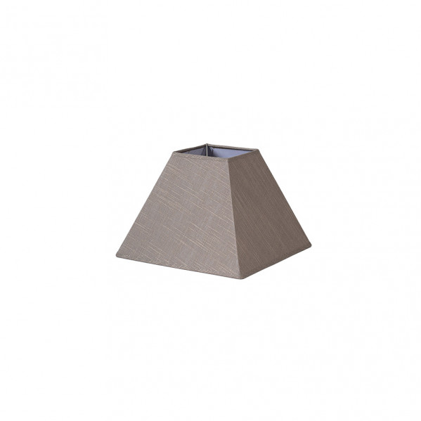 pantalla Piramide Tenorio E27 Lino Gris 25dx11dx18h