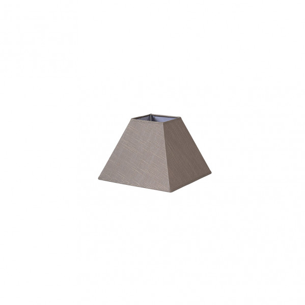 pantalla Piramide Tenorio E27 Lino Gris 20dx10dx15h