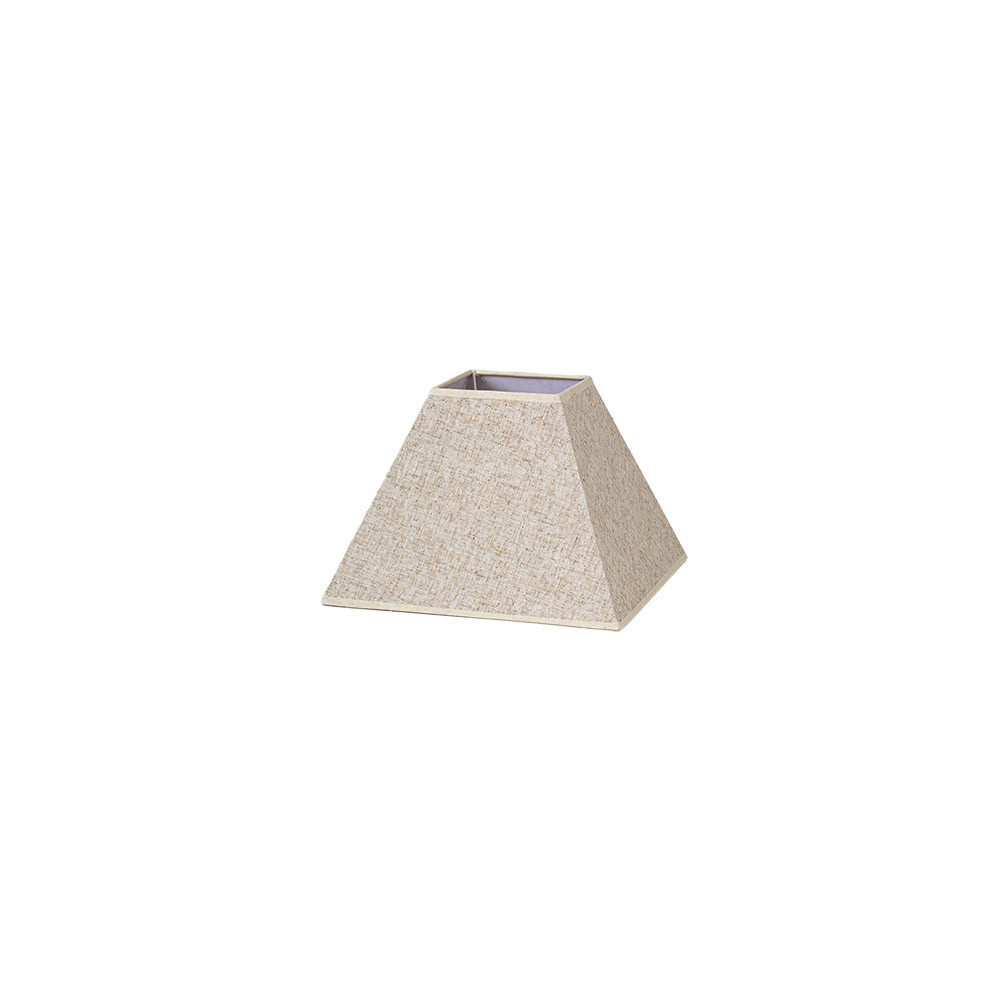 Pantalla Piramide Tenorio E27 Lino Beis 20dx10dx15h