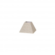 Pantalla Piramide Tenorio E27 Lino Beis 17dx8dx13h