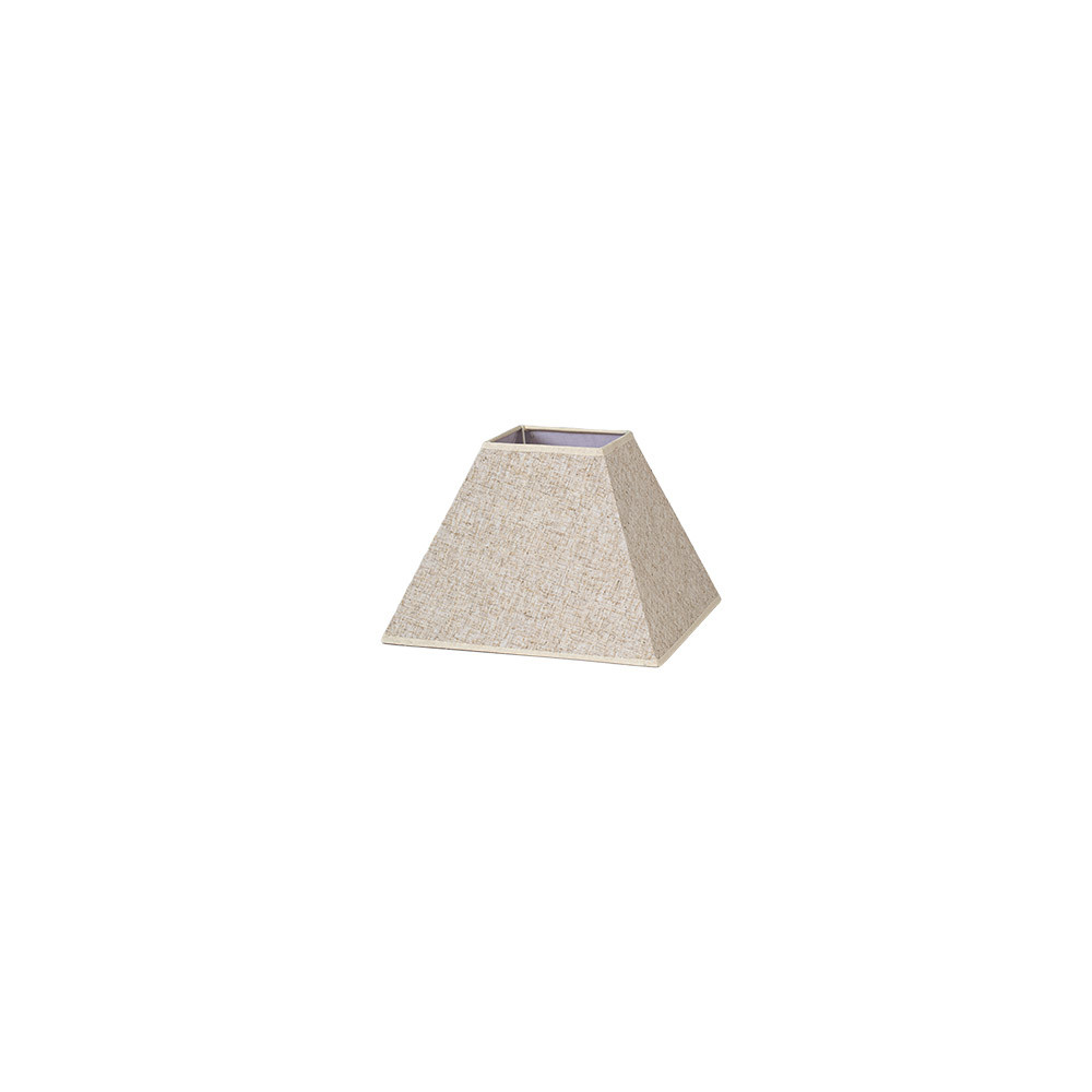Pantalla Piramide Tenorio E27 Lino Beis 17dx8dx13h