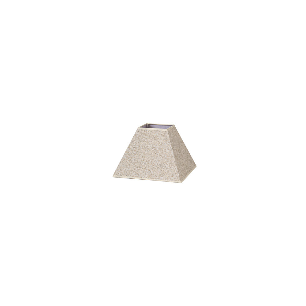 Pantalla Piramide Tenorio E27 Lino Beis 15dx8dx11h