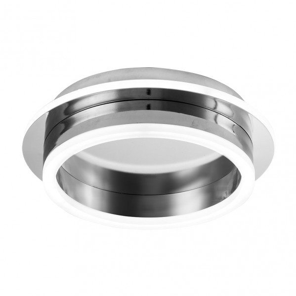 plafon 30w 3000-4000-6000k Elma Cromo 7x24x24 Cm 2850 Lm C/memoria De Color