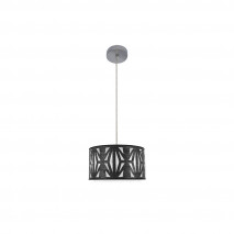 Colgante Katerina 1xe27 Cromo/madera Negra Regx30x30 cm