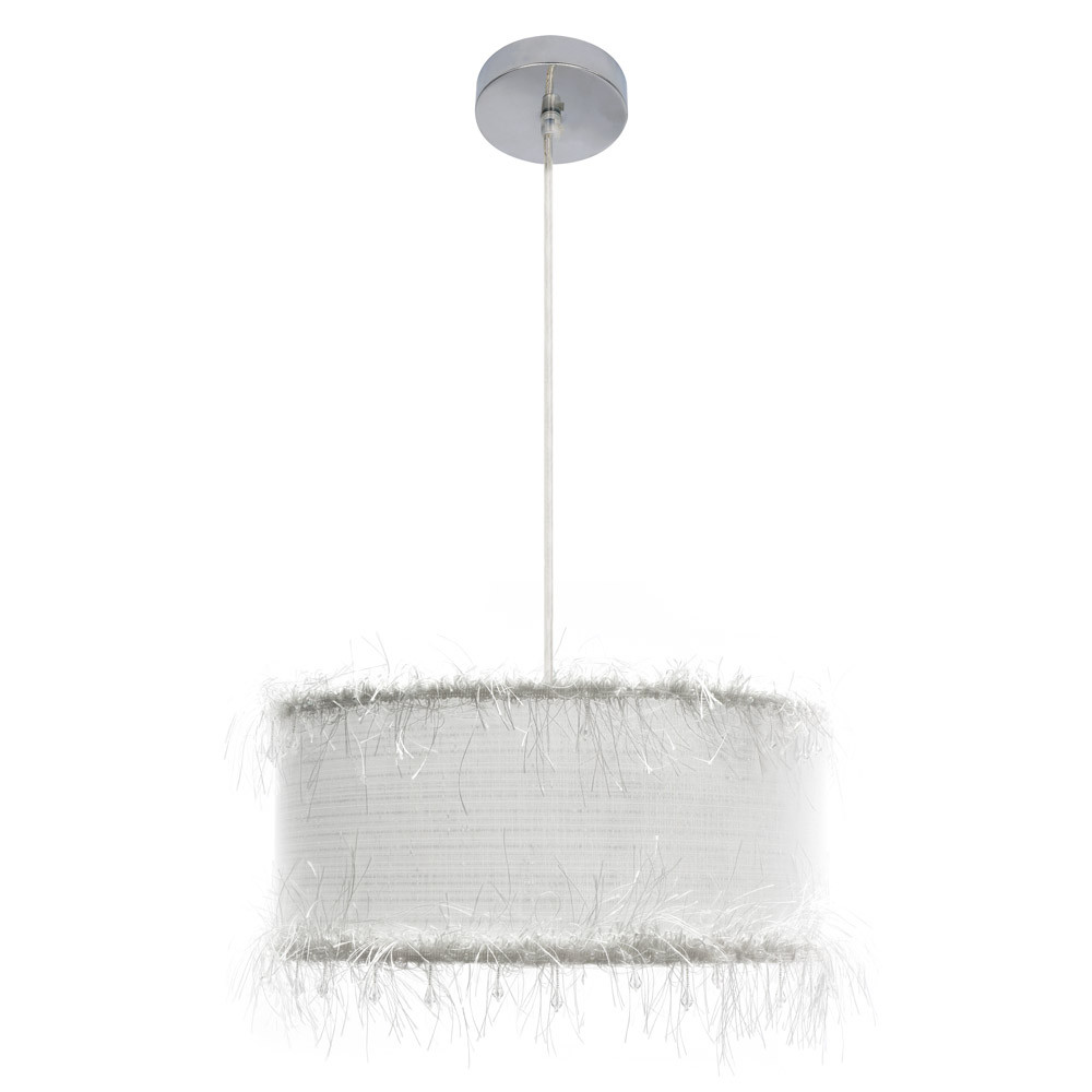 Colgante Hilos 1xe27 Blanca Regx40x40 Cm