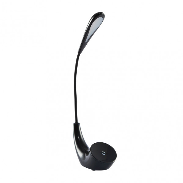 flexo Ancla 5w 6000k Negro 375lm 43x7,5x15,5 Cm Regulable 3 Intensidades, Flexible, Orientable Y Tactil