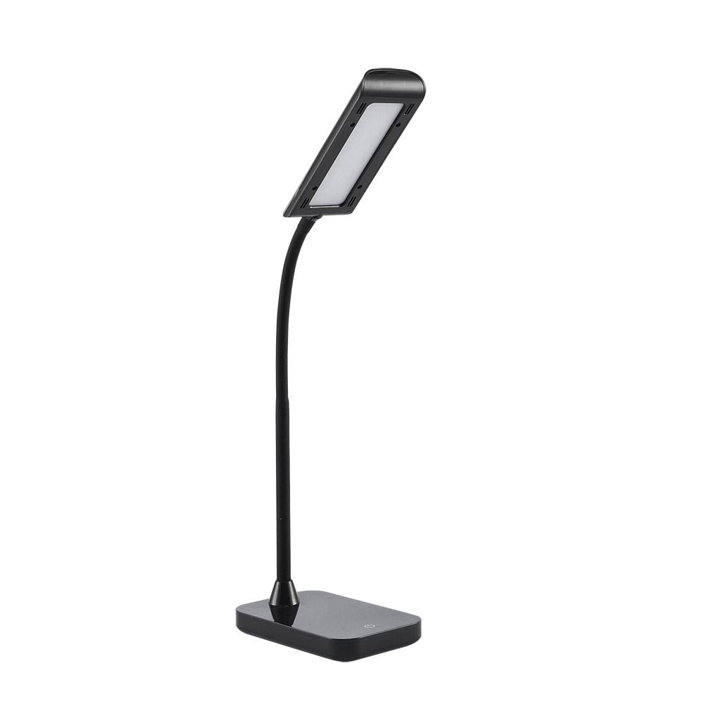 Flexo Oliver 5w 6000k Negro 375lm 43x10x25 Cm Regulable 3 Intensidades, Flexible, Orientable Y Tactil