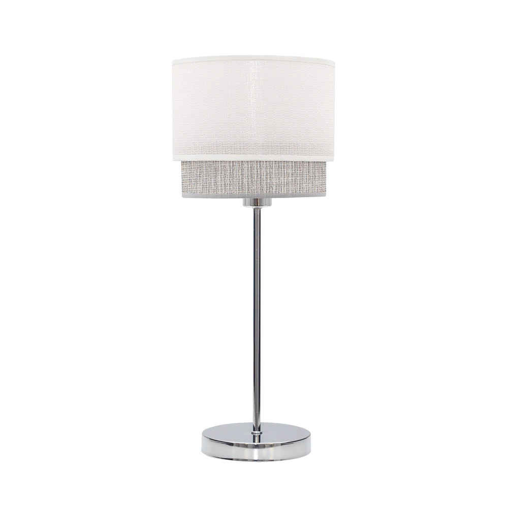 Sobre Mesa Kenya 1xe14 Blanco/gris 45x18x18 Cm