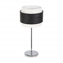Sobremesa Myriam 1xe14 Cromo/Madera Negra 47x18x18 cm