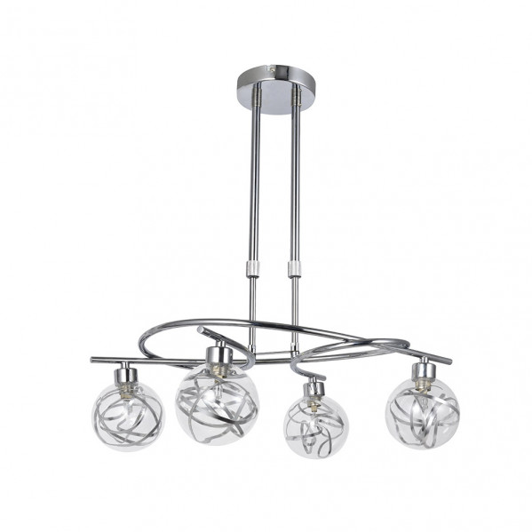 lampara Varanasi 4xg9 Cromo Regx50x32 Cm