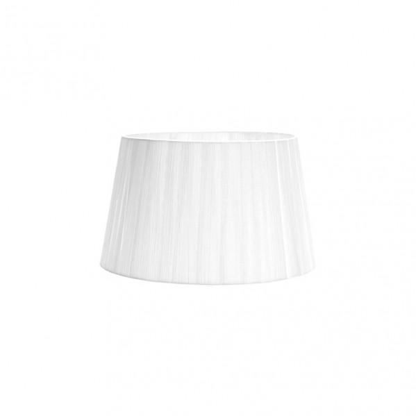 pantalla Laura E27 Blanca 30dx22dx17h Conica Abierta