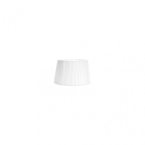 Pantalla Laura E27 Blanca 15dx12dx13h Conica Abierta