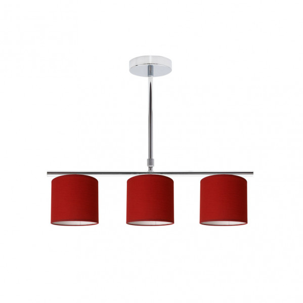 lampara Planetario Cromo/rojo 3xe14 (62x68)