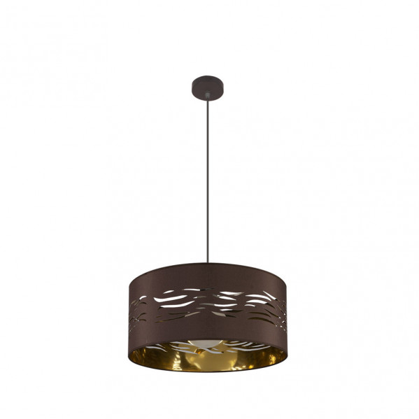 colgante Niebla 1xe27 Marron/marrÃ³n-oro Regx40x40 Cm