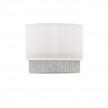 Pantalla sobremesa Kenya E14 Blanco/gris 18Dx16dx15h