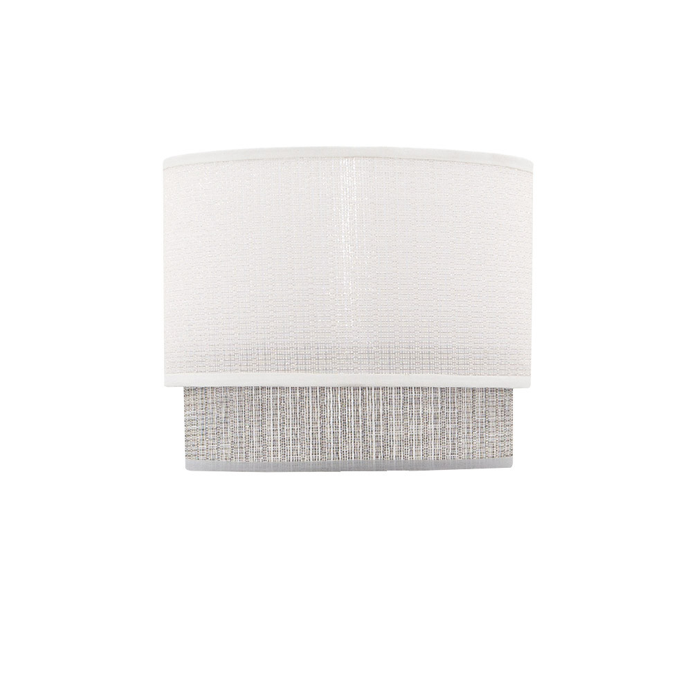 Pantalla sobremesa Kenya E14 Blanco/gris 18Dx16dx15h