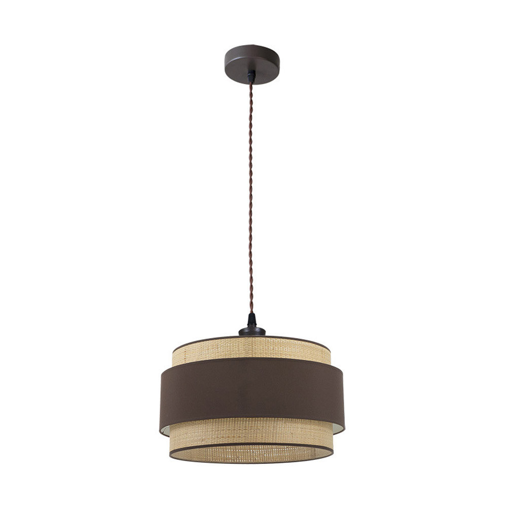 Colgante Kandy 1xe27 Natural/marron Regx40x40 Cm