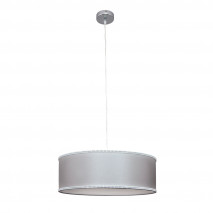 Colgante Santa Maria 2xe27 Cromo/gris Regx45x45 Cm
