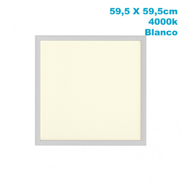 panel Led 48w 4000k Lino Blanco 4800lm  1x59,5x59,5 Cm Corte 59x59 Cm