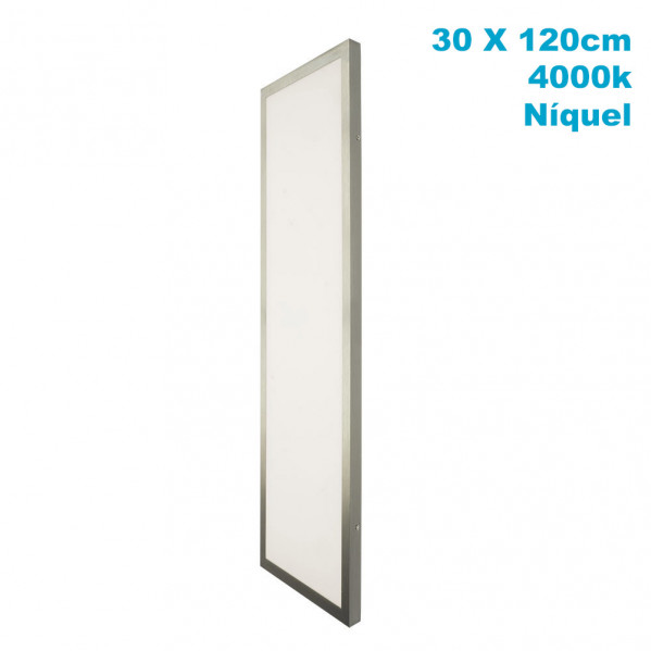 plafon 72w 4000k 3,5x30x120 Cm Plano Niquel 6120lm