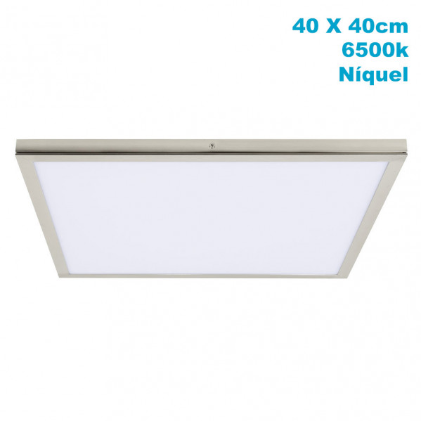 Panel Superf. 36w 6500k Tivoli Niquel 2,5x40x40 Cm 3060 Lm