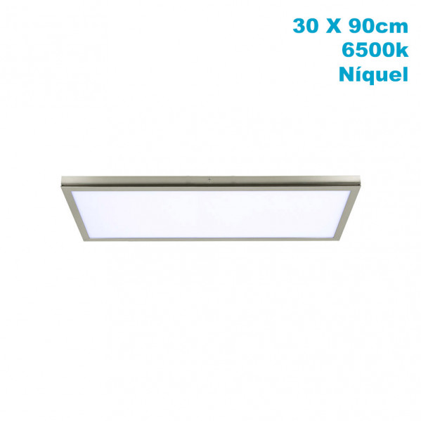 panel Superf. 72w 6500k Tivoli Niquel 2,5x30x90 Cm 6120 Lm