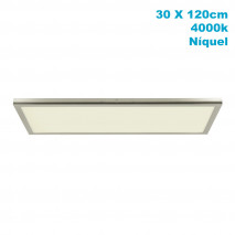 Panel Superf. 72w 4000k Tivoli Niquel 2,5x30x120cm 6120 Lm