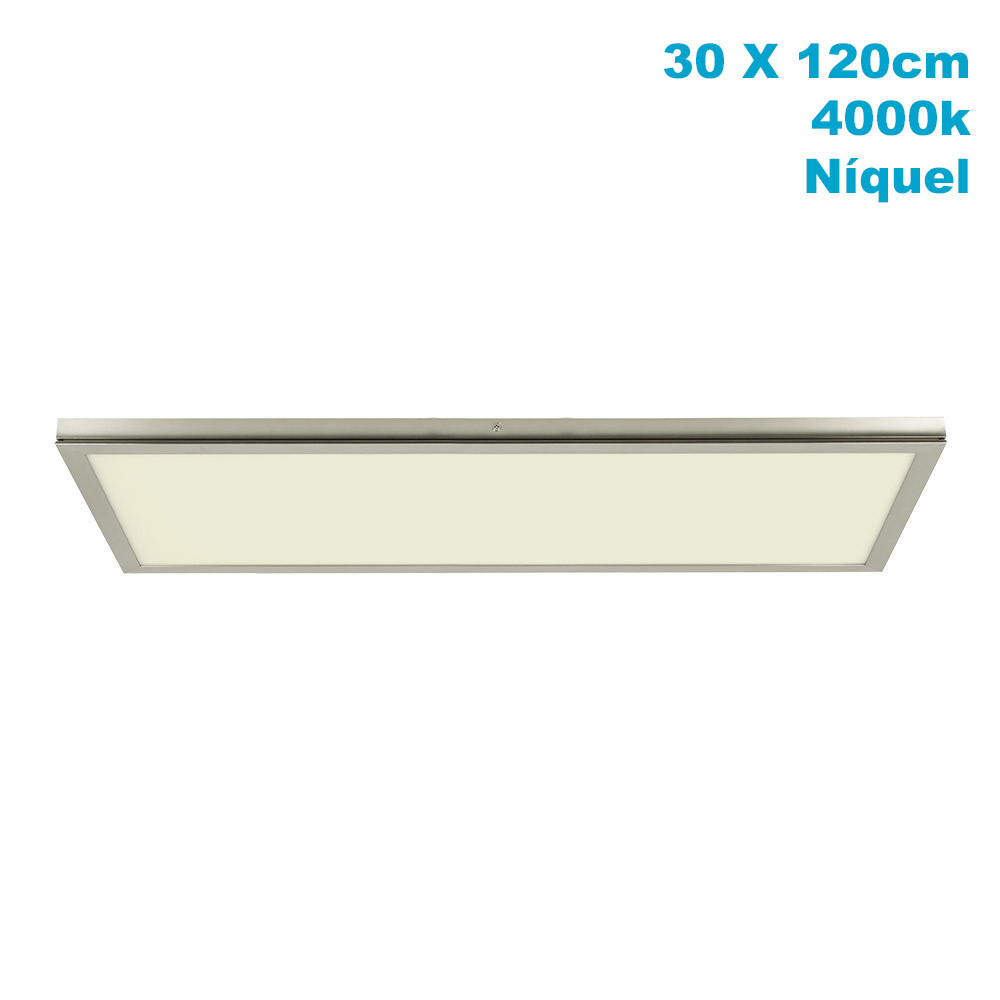 Panel Superf. 72w 4000k Tivoli Niquel 2,5x30x120cm 6120 Lm