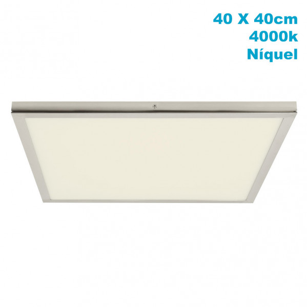 panel Superf. 36w 4000k Tivoli Niquel 2,5x40x40cm 3060 Lm